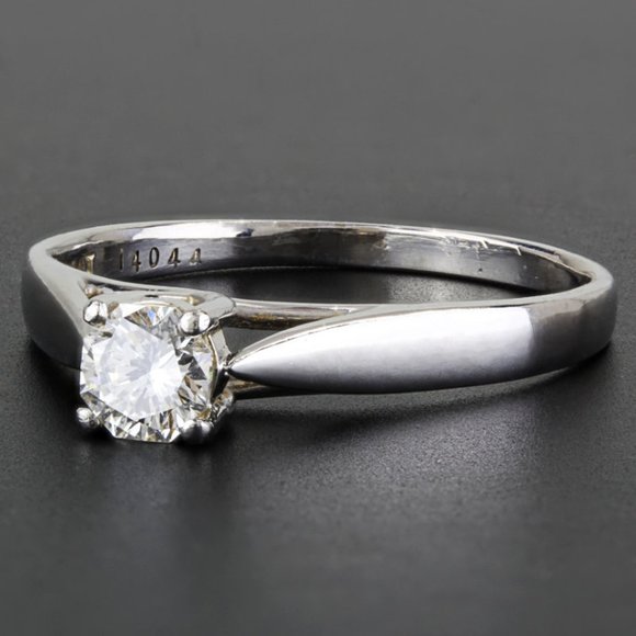 .950 Platinum Octagonal Diamond Solitaire Engagement Ring by Zales